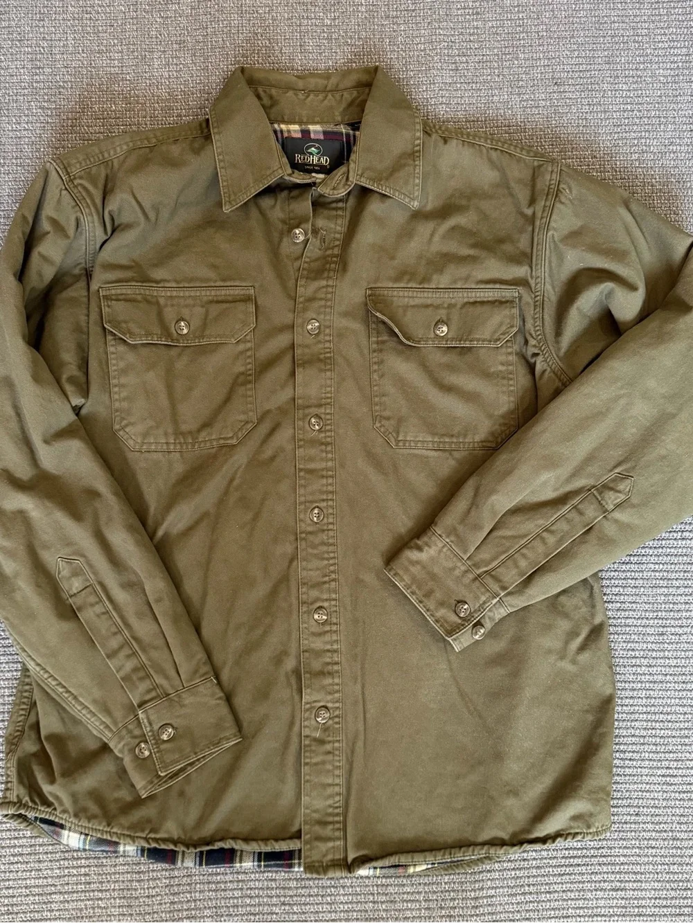 RedHead Men's Olive Field Shirt Jacket
